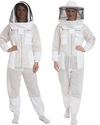 Unisex White Ventilated Bee Suit