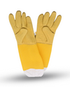 Yellow Beekeeping Protective Gloves Breathable