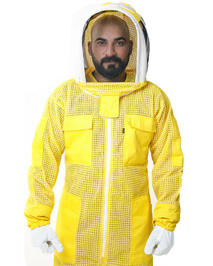 FullGuard Yellow Mesh Beekeeper Suit